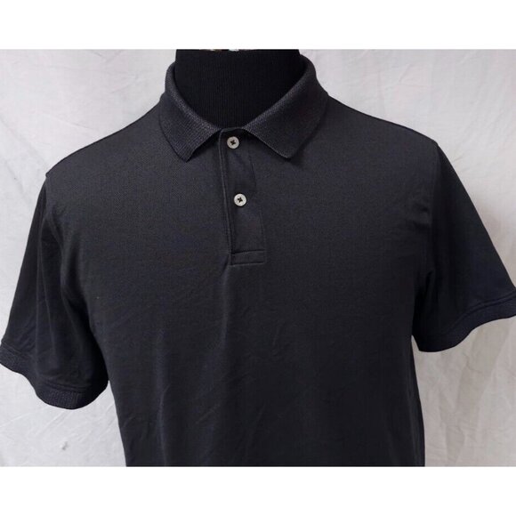 Member's Mark Mens Medium Dark Gray Short Sleeve Stretch Golf Polo Shirt - Picture 4 of 13